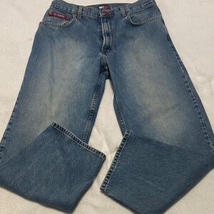 Tommy Hilfiger Medium Blue Men's Straight Jeans vintage